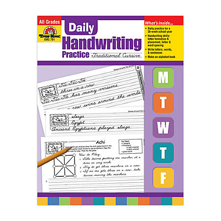 Daily Handwriting Practice Contemporary Cursive خرید کتاب زبان