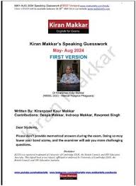 Kiran Makkar speaking Guesswork May Aug 2024 First Version