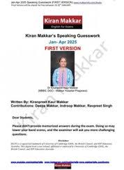 KIRAN MAKKAR SPEAKING GUESSWORK IELTS JAN-APR 2025