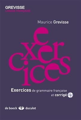 Exercices de grammaire francaise et corrigé – grevisse
