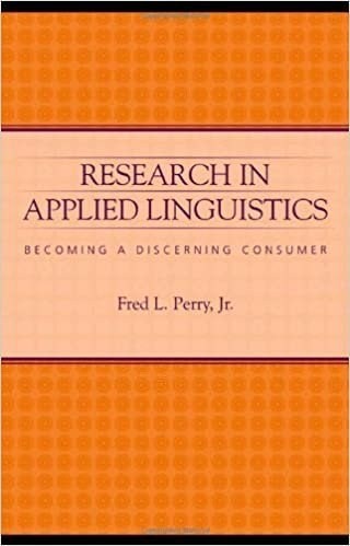 Research in Applied Linguistics Becoming a Discerning Consumer