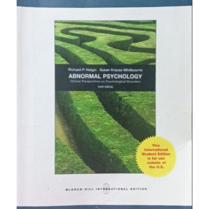 ABNORMAL PSYCHOLOGY