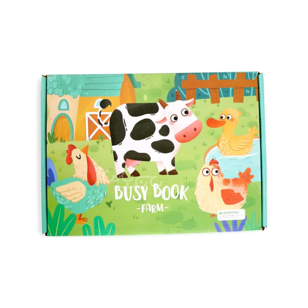 کتاب مونته سوری پازلی busy book مدل حیوانات مزرعه
