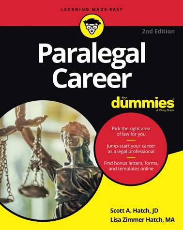 کتاب پارالیگال کرییر فور دامیز Paralegal Career For Dummies 2nd Edition