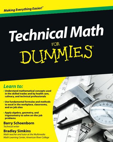 کتاب تکنیکال مت فور دامیز Technical Math For Dummies