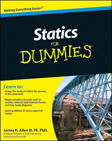 کتاب استتیکز فور دامیز Statics For Dummies