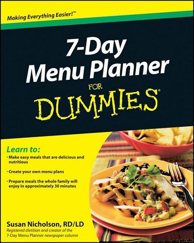 کتاب 7 دی منو پلنر فور دامیز 7Day Menu Planner For Dummies