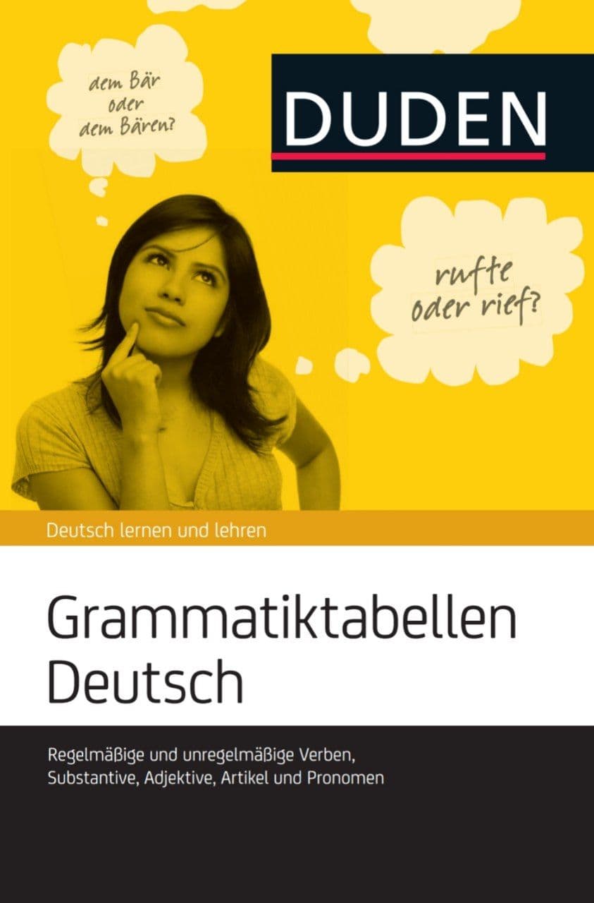 Grammatiktabellen Deutsch (Duden)