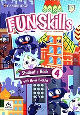 فان اسکیلز Fun Skills 4 (S B+Home Booklet 4 +A1Mover MiniTrainer) + CD