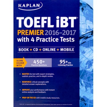TOEFL iBT Premier Kaplan 2016-2017