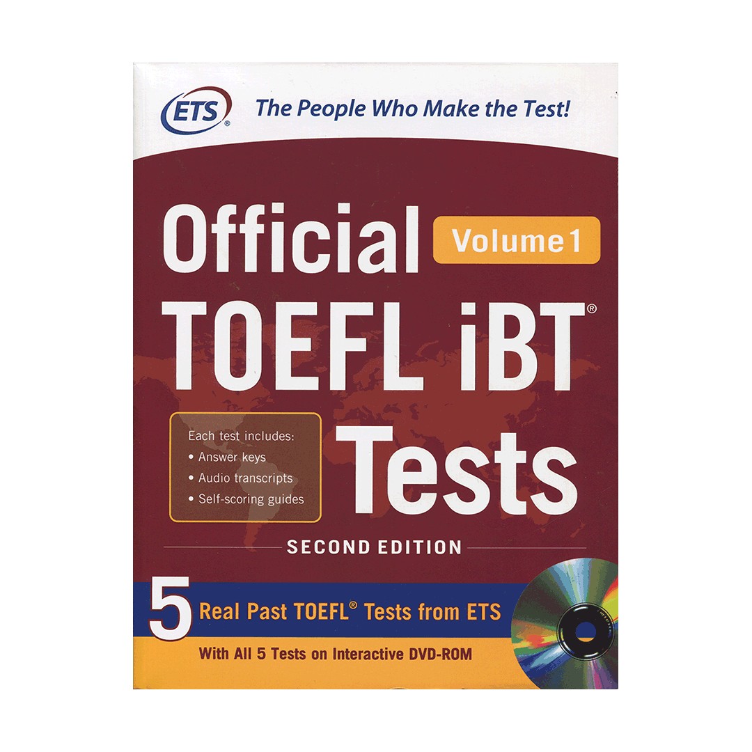 Official TOEFL iBT Tests Volume 1 second edition کتاب زبان