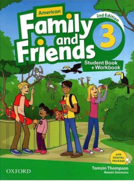 امریکن فمیلی اند فرندز Family and Friends 3 ST+WB CD+DVD ویرایش دوم