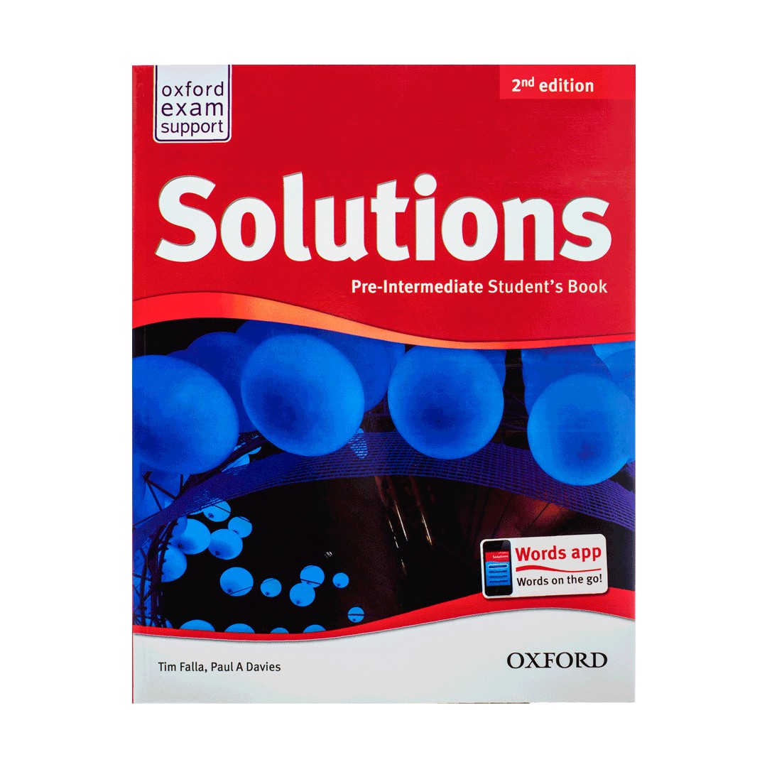 Solutions Pre Intermediate SB+WB+CD+DVD کتاب زبان