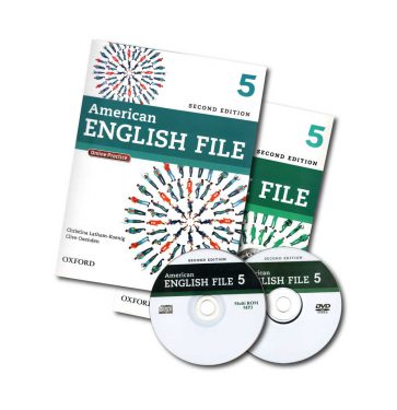 امریکن انگلیش فایل American English File 5 2nd SB+WB+2CD+DVD