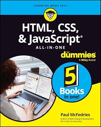 دانلود نسخه کامل کتاب HTML, CSS, & JavaScript All-in-One For Dummies