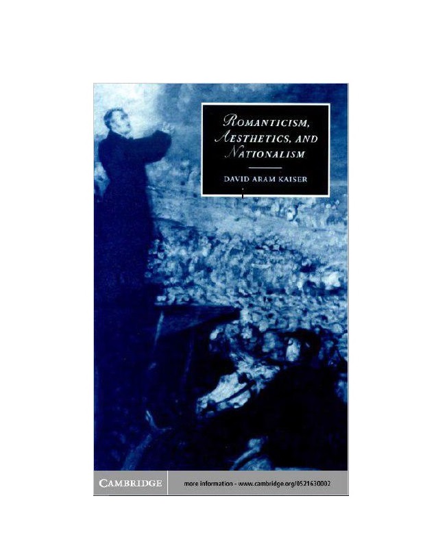 Romanticism Aesthetics and Nationalism