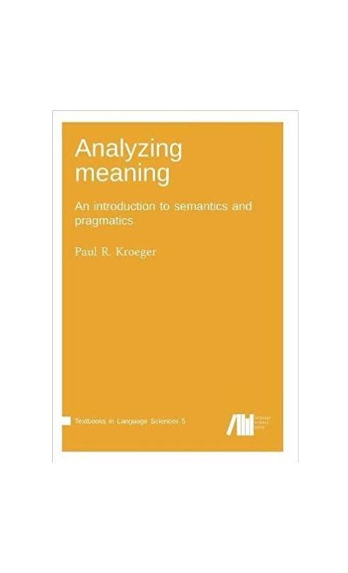 Analyzing Meaning خرید کتاب زبان