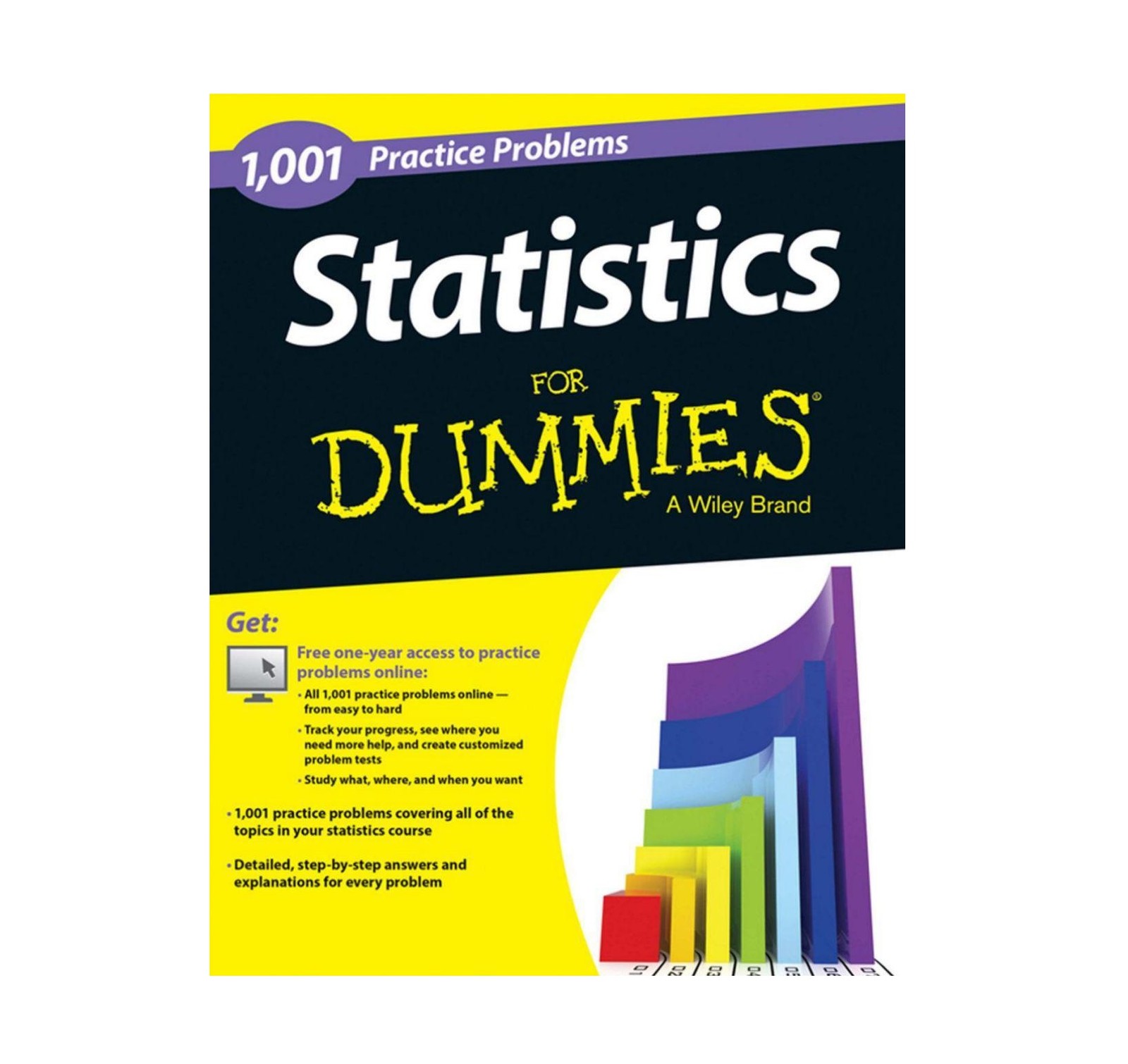 1001 Practice Problems Statistics For Dummies خرید کتاب زبان