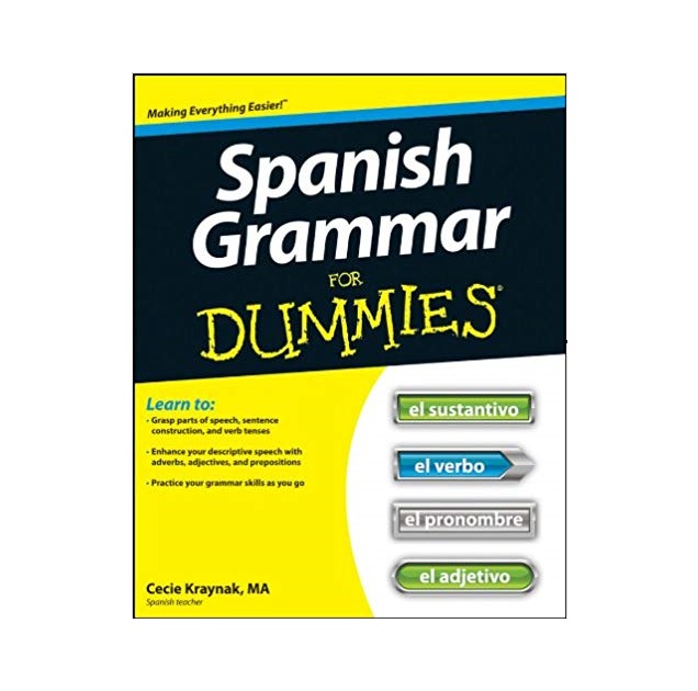 Spanish Grammar For Dummies کتاب زبان اسپانیایی