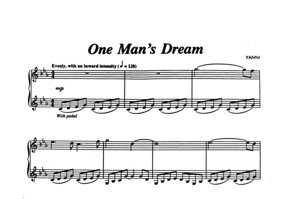 دانلود نت یانی one man dream