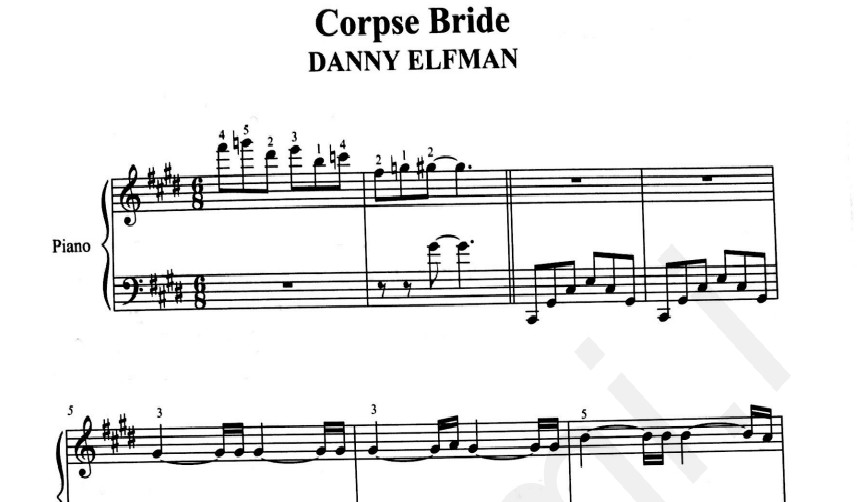 دانلود نت Corpse Bride