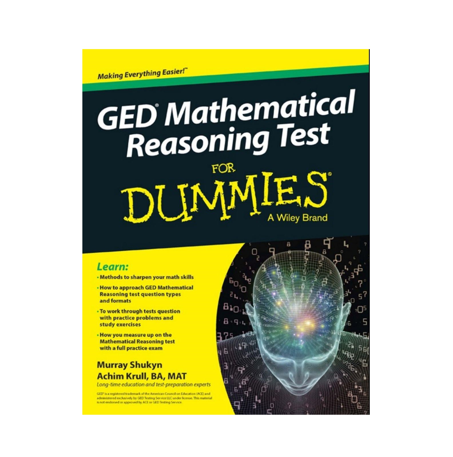 GED Mathematical Reasoning Test For Dummies خرید کتاب زبان