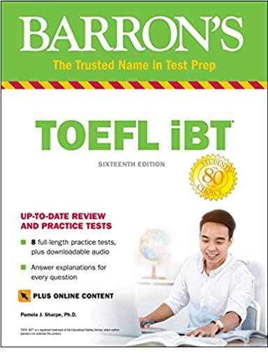 toefl ibt barrons 16th+DVD تافل بارونز