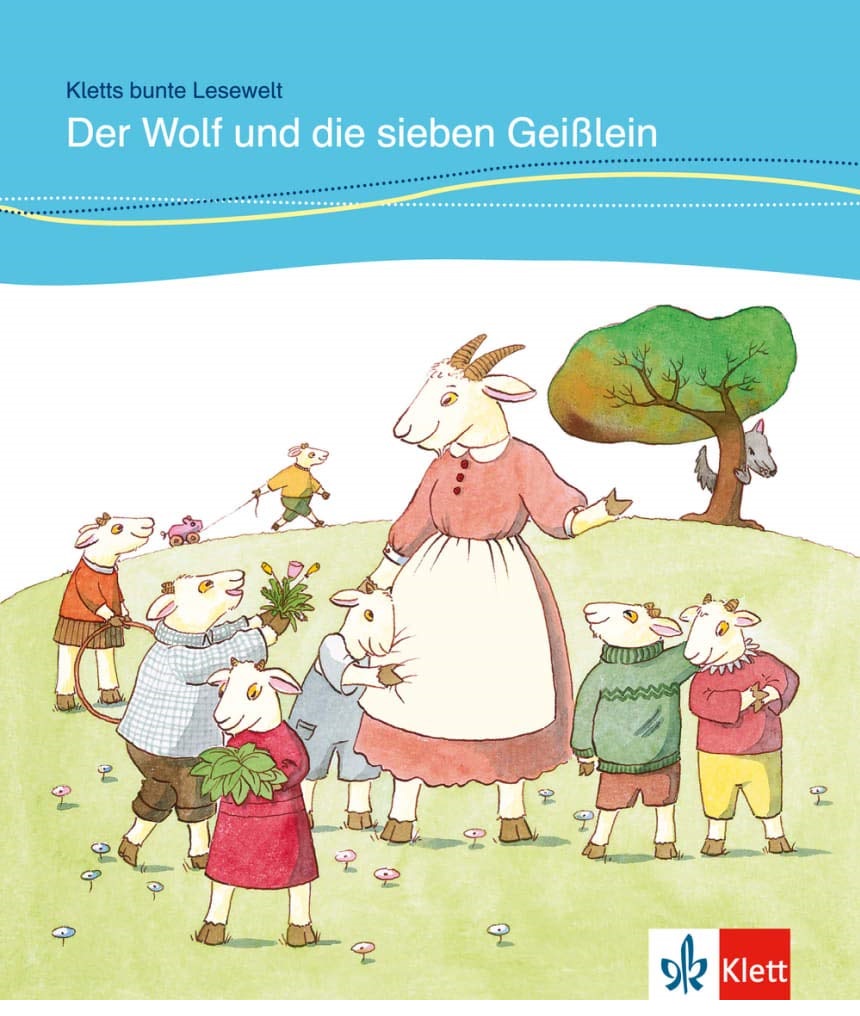 DER WOLF UND DIE SIEBEN GEISSLEIN داستان آلمانی کودکان رنگی
