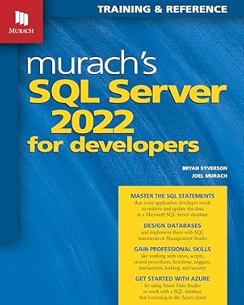 دانلود نسخه کامل کتاب Murach’s SQL Server 2022 for developers