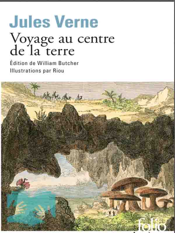 کتاب سفر به اعماق زمین به زبان فرانسه (voyage au centre de la terre)