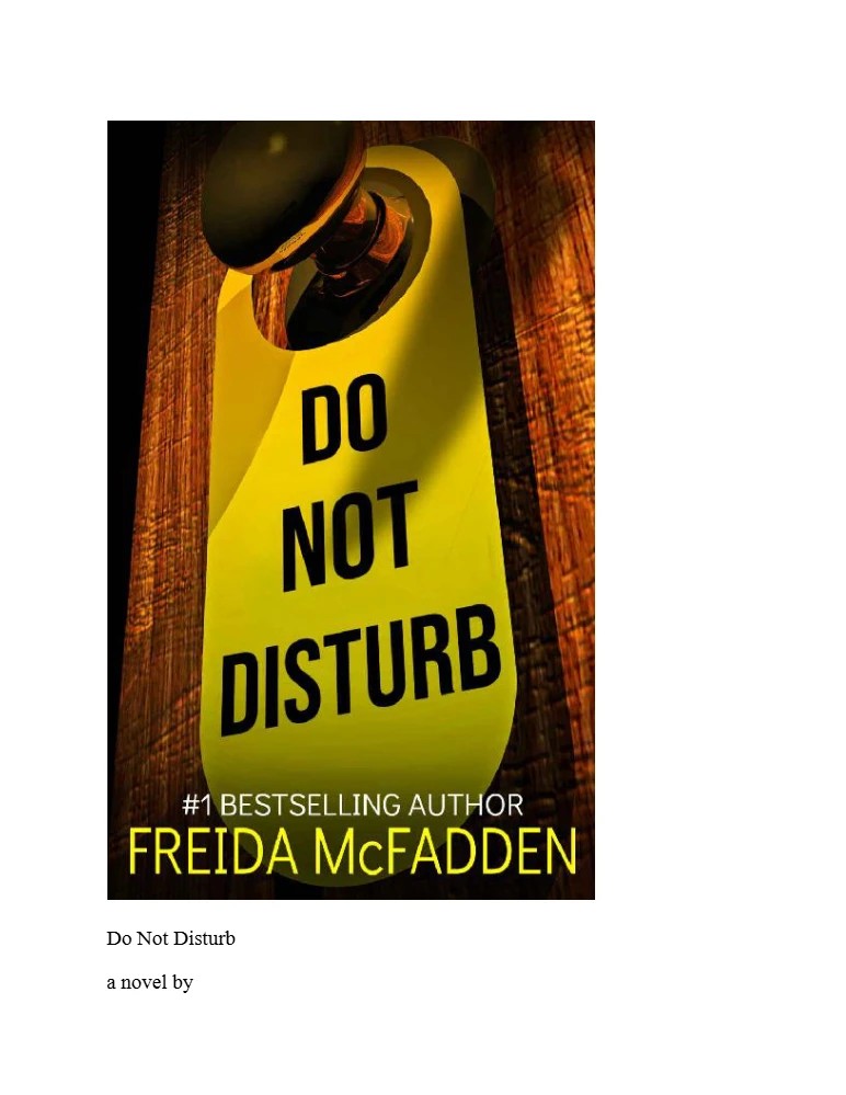 کتاب مزاحم نشوید (Do Not Disturb) نسخه انگلیسی PDF | فریدا مک‌فادن
