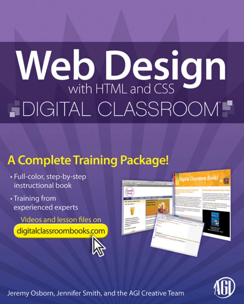 کتاب Web Design with HTML and CSS Digital Classroom (طراحی وب با HTML و CSS) نسخه انگلیسی PDF