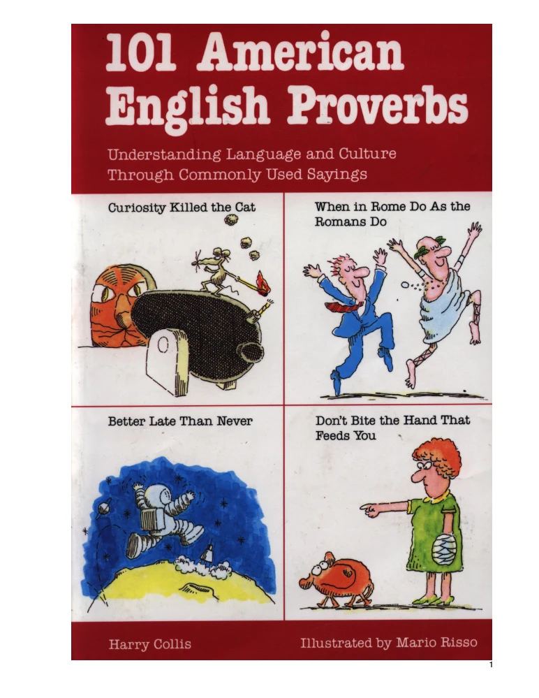 کتاب 101 American English Proverbs (۱۰۱ ضرب‌المثل آمریکایی) نسخه انگلیسی PDF | منابع آموزشی