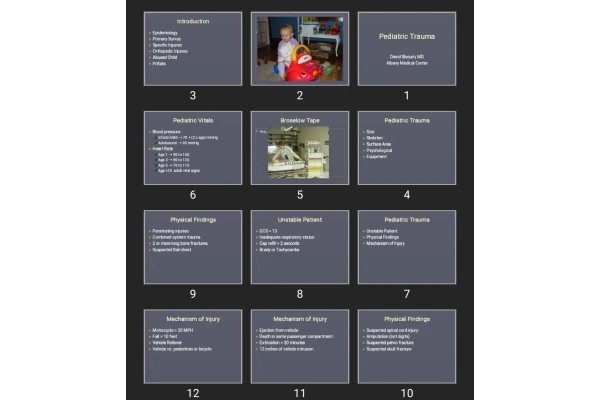 پاورپوینت Pediatric Trauma