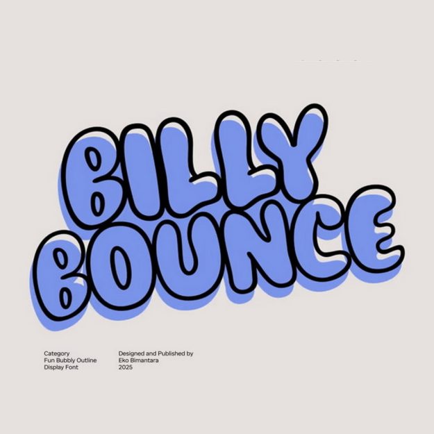 دانلود فونت انگلیسی Billy Bounce Font