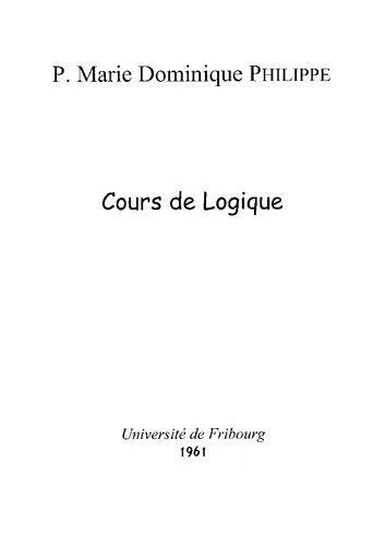 دانلود نسخه کامل کتاب 1961 – Cours de Logique – Partie 01