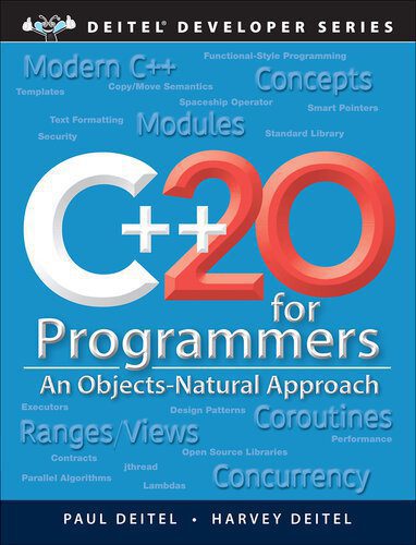 دانلود نسخه کامل کتاب C++20 for Programmers: An Objects-Natural Approach