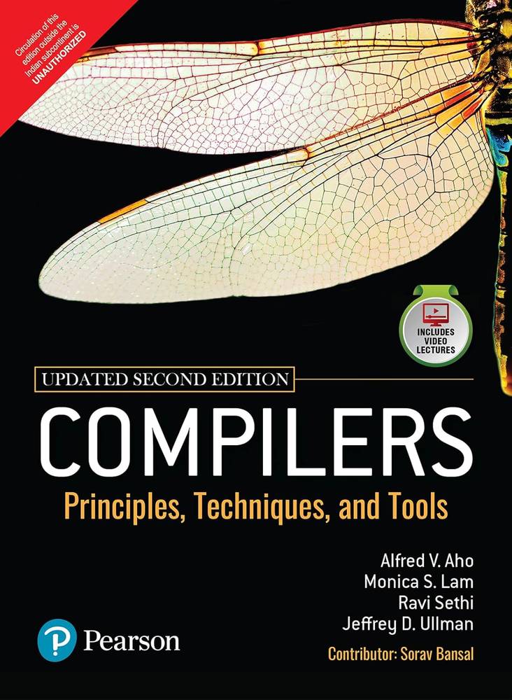 کتاب Compilers: Principles, Techniques, and Tools, Updated 2nd Edition (کامپایلرها؛ اصول، تکنیک‌ها و ابزارها، ویرایش دوم) نسخه انگلیسی PDF | آلفرد وی. آهو , جفری دی. اولمن , راوی ستی , مونیکا اس. لم