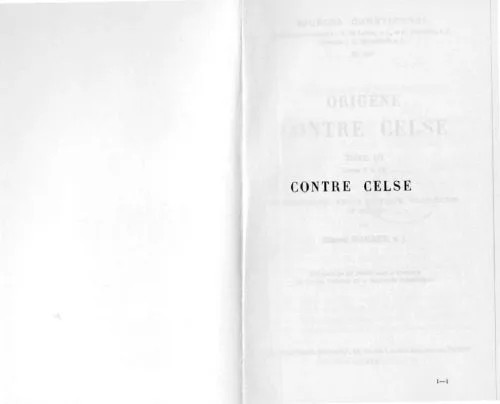 دانلود نسخه کامل کتاب Origène : Contre Celse, Livres V et VI, tome 3