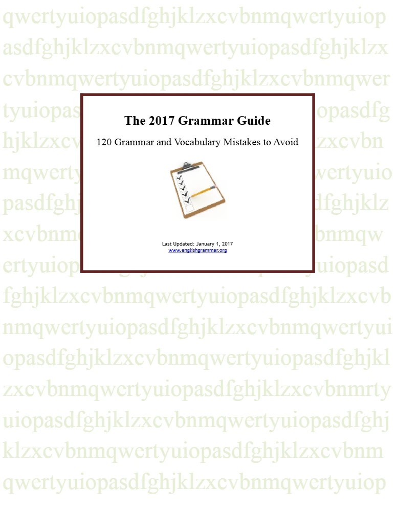 کتاب Grammar Guide 2017 نسخه انگلیسی PDF