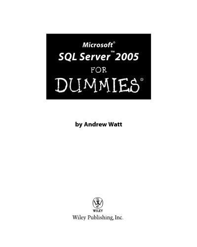 دانلود نسخه کامل کتاب Microsoft SQL Server 2005 for dummies