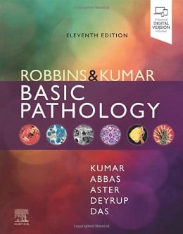 دانلود کتاب پاتولوژی پایه رابینز و کومار + ویدئو Robbins & Kumar Basic Pathology, 11ed + Video