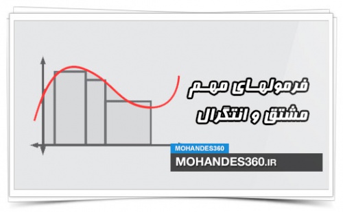 خلاصه فرمولهای مهم مشتق و انتگرال همراه با مثال - اسمارت فایل
