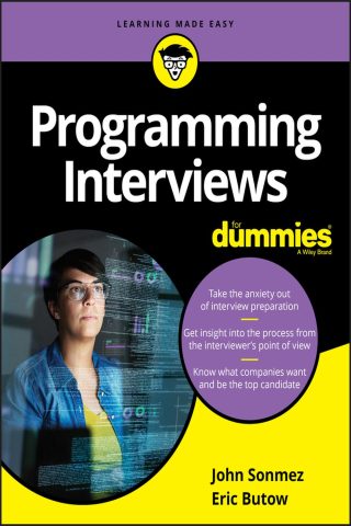 دانلود کتاب مصاحبه‌های برنامه‌نویسی برای دامیز ۲۰۱۹ Programming Interviews For Dummies 2019