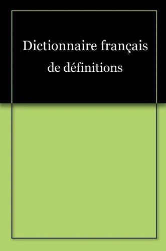 دانلود نسخه کامل کتاب Dictionnaire français de définitions
