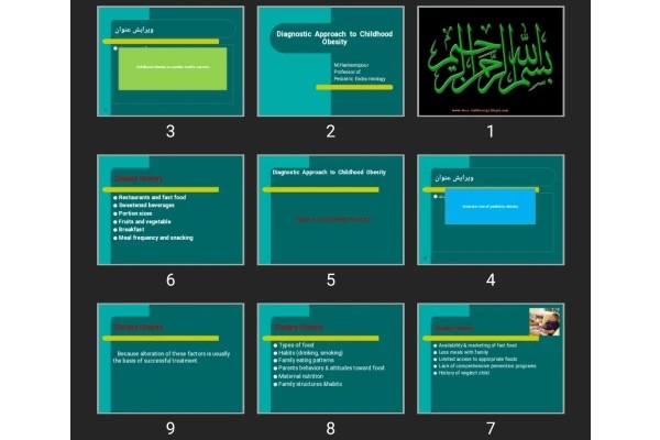 پاورپوینت Diagnostic Approach to Childhood Obesity