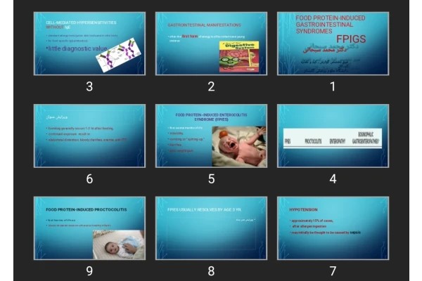 پاورپوینت Food Protein-Induced Gastrointestinal Syndromes