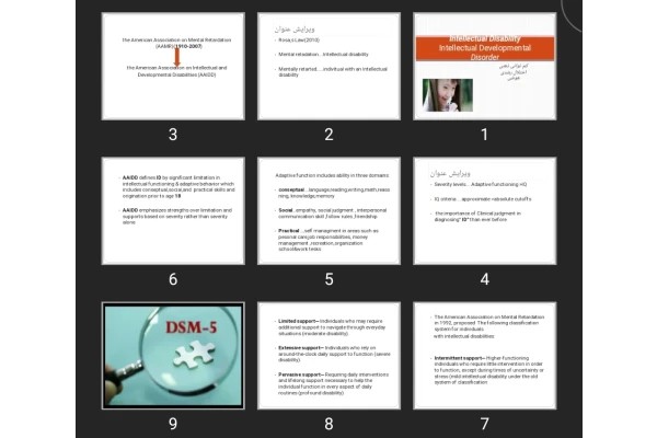 پاورپوینت Intellectual Disability Intellectual Developmental Disorder