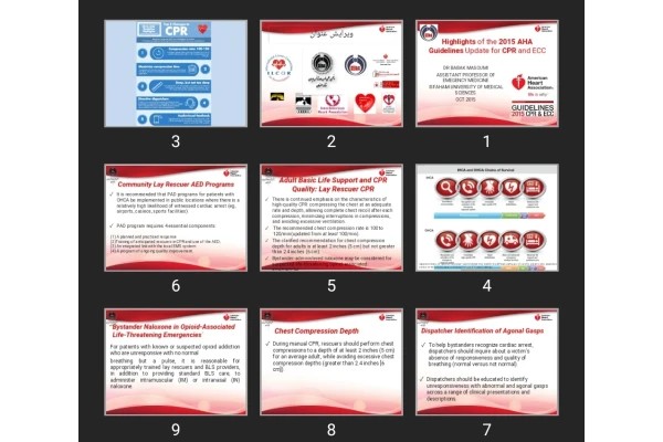 پاورپوینت Highlights of the 2015 AHA Guidelines Update for CPR and ECC