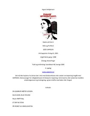 دانلود نسخه کامل کتاب Døden på Oslo